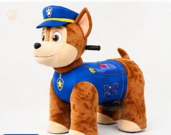 Plush character ride-on