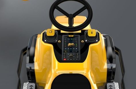 Ride-on dashboard with integrated control screen