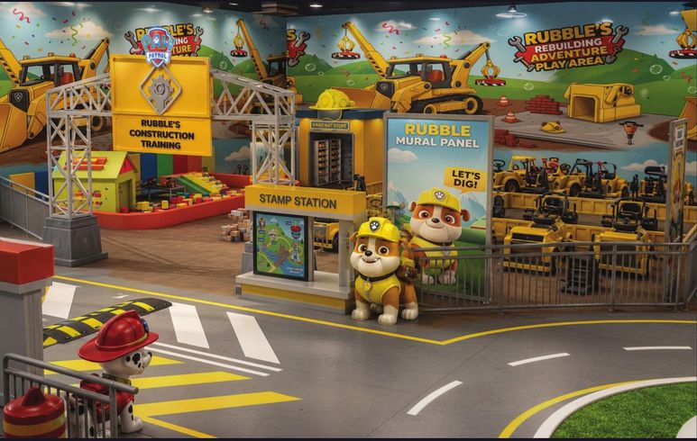 Construction training zone with digger circuit